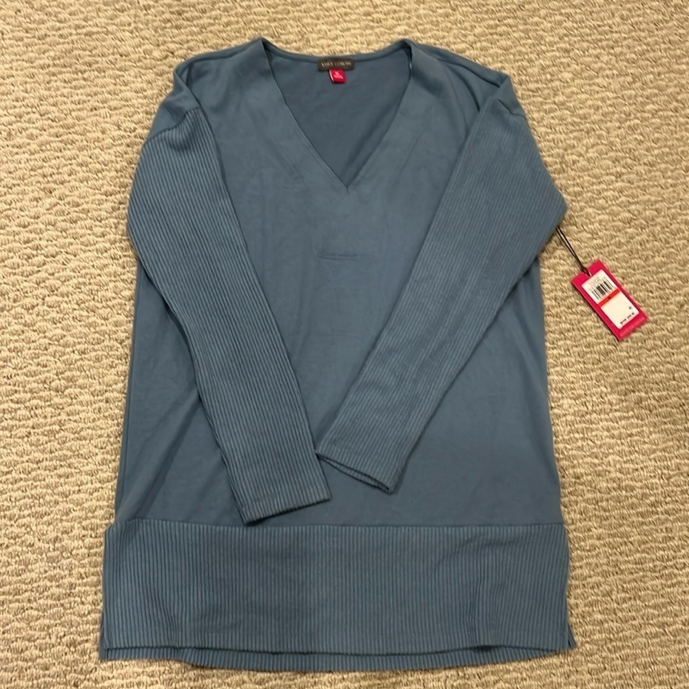 Vincent Camuto, blue canyon elegant mix sweater